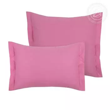 Наволочки с ушками "DE LUXE Клюквенный" р. 50х70