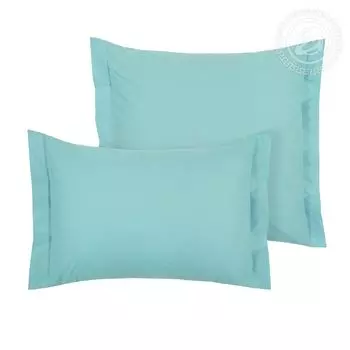 Наволочки с ушками "DE LUXE" Ментоловый р. 70х70