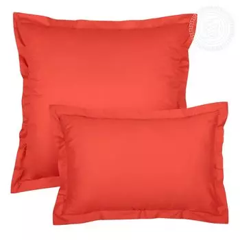 Наволочки с ушками "Гламур" Оранжевый р. 70х70