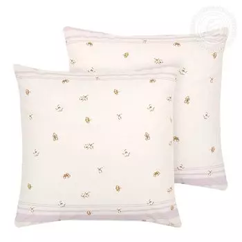 Наволочки "Сакура" Бежевый р. 70х70