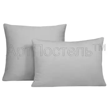 Наволочки "Трикотажные Серый" р. 50х70