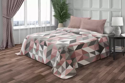 Плед "Авангард" Сухая роза р. 180х200