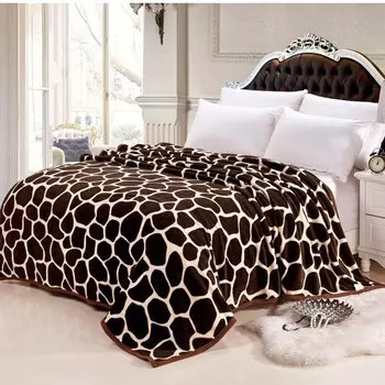 Плед "Банту" Коричневый р. 150х200