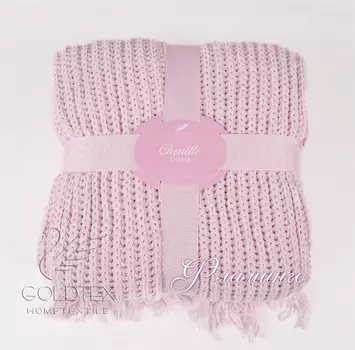 Плед "Chenille" Фламинго р. 160х200