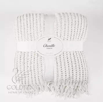 Плед "Chenille Молоко" р. 200х220