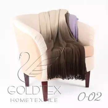 Плед "Gentle" Кофейный р. 150х200