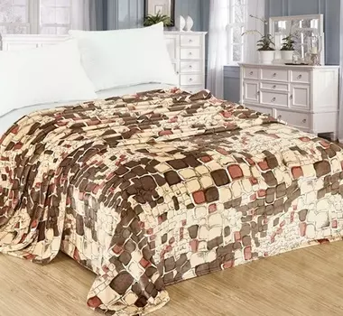 Плед "Грейс" Коричневый р. 150х200