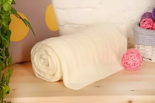 Плед "Коса" Белый р. 150х200