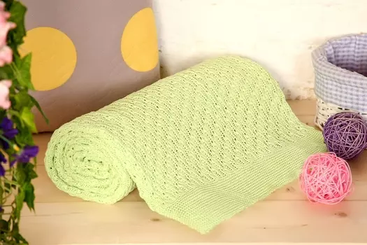 Плед "Паутинка" Салатовый р. 180х200