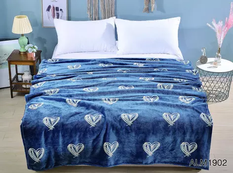 Плед "Предвкушение" Синий р. 180х200