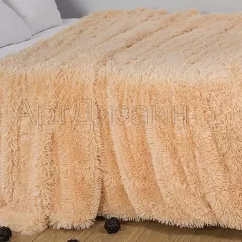 Плед "Шиншилла" Персиковый р. 160х220