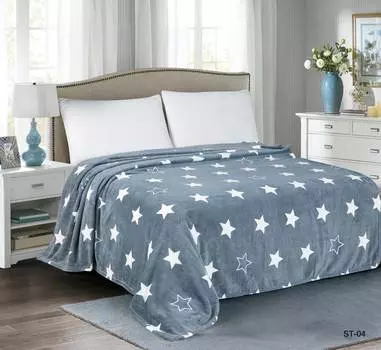 Плед "Звездопад Серый" р. 150х200