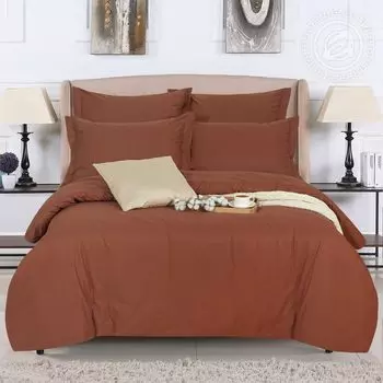 Пододеяльник "DE LUXE" Коричневый р. 2,0-сп.