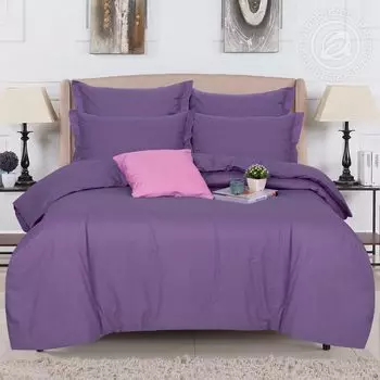 Пододеяльник "DE LUXE" Сливовый р. 1,5-сп.