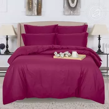 Пододеяльник "DE LUXE" Вишневый р. 150х200