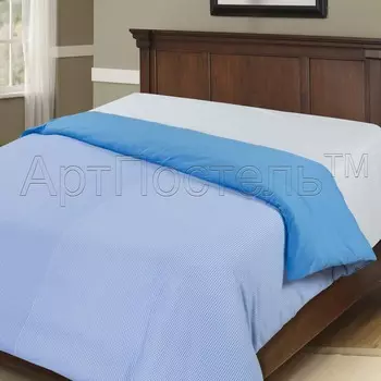 Пододеяльник "Клетка Голубой" р. 205х215