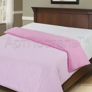 Пододеяльник "Клетка" Розовый р. 145х215