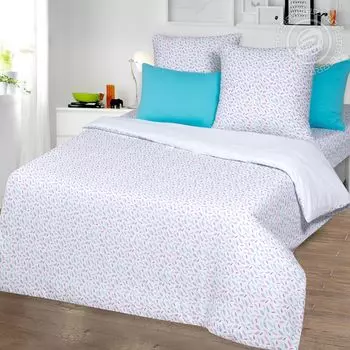 Пододеяльник "Перышко" Белый р. Евро