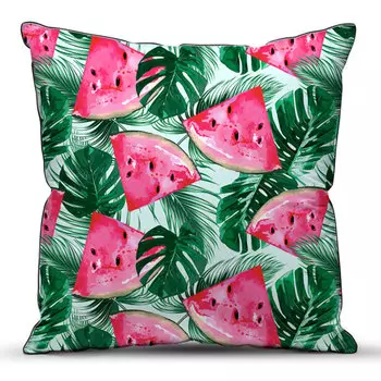 Подушка "Арбуз" Зеленый р. 40х40