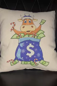 Подушка арт. 18-1128 Бежевый р. 40х40