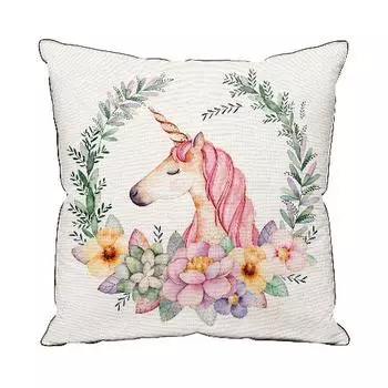 Подушка "Единорог" Бежевый р. 40х40