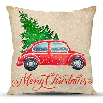 Подушка "Машина" Бежевый р. 40х40