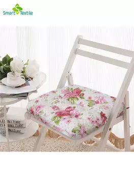 Подушка на стул "Розы" Белый р. 40х40