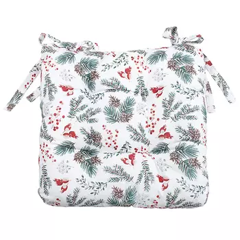 Подушка на стул "Ягодки" Белый р. 40х40