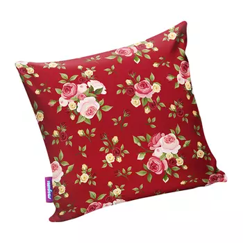 Подушка "Нежные цветы Красный" р. 29х29