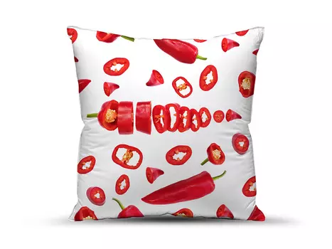 Подушка "Перчик" Белый р. 40х40