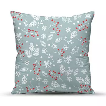 Подушка "Шишки" Серый р. 40х40