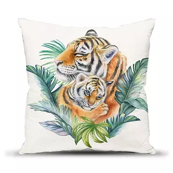 Подушка "Тигрули" Кремовый р. 40х40