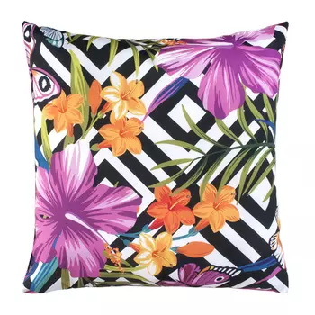 Подушка "Тропические цветы" Разноцветный р. 40х40