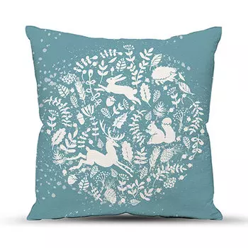 Подушка "Зверушки" Голубой р. 40х40