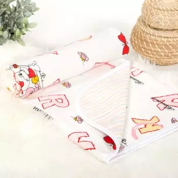 Покрывало "Буквы" Белый р. 140х200