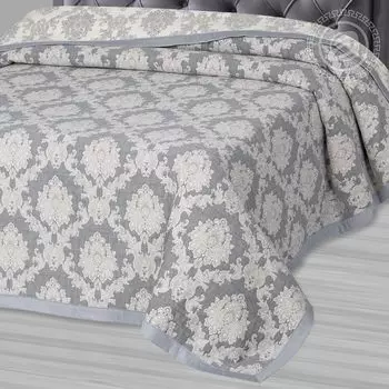 Покрывало "Дамаск" Серый р. 180х235