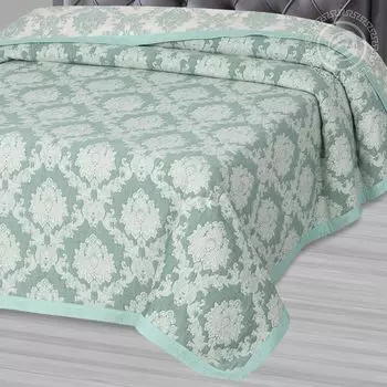 Покрывало "Дамаск" Зеленый р. 180х235