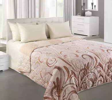 Покрывало "Фьюжн" Бежевый р. 240х210