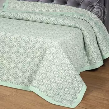 Покрывало "Гертруда" Зеленый р. 220х235