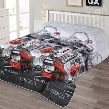 Покрывало "Гринвич" Серый р. 150х215