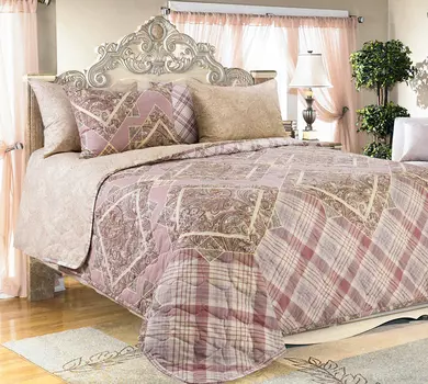 Покрывало "Итальянка" Розовый, размер 260х210 см