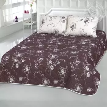 Покрывало "Каролина" Коричневый р. 200x215