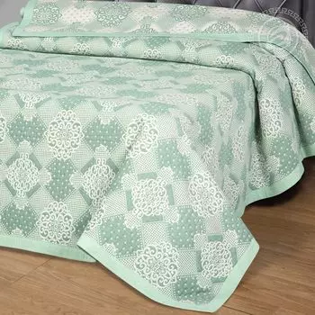 Покрывало "Луиза" Зеленый р. 220х235