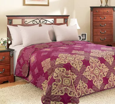 Покрывало "Мартин" Бордовый р. 180х210