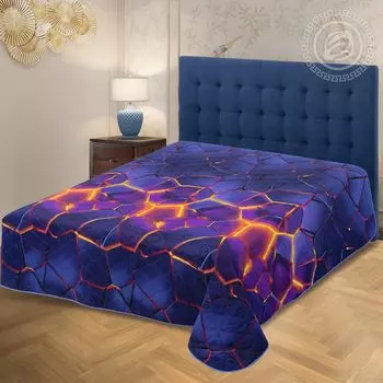 Покрывало "Мерцание" Синий р. 260х215