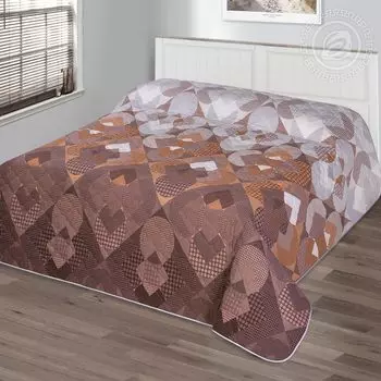 Покрывало "Порто" Коричневый р. 260х215