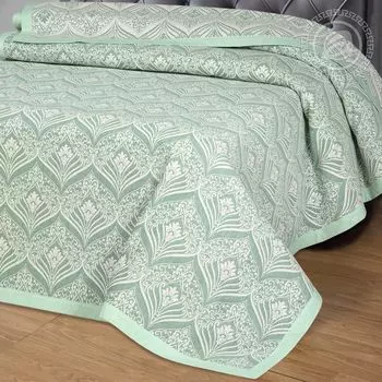 Покрывало "Сады востока" Зеленый р. 240х235