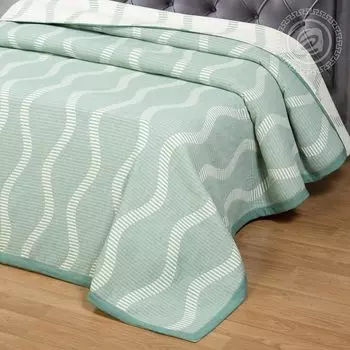 Покрывало "Сальва" Сине-зеленый р. 180х235