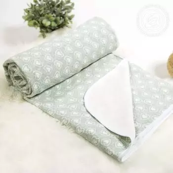 Покрывало "Сердечки" Нефрит р. 150х200