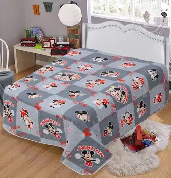 Покрывало "Сладкая парочка" Серый р. 150х215